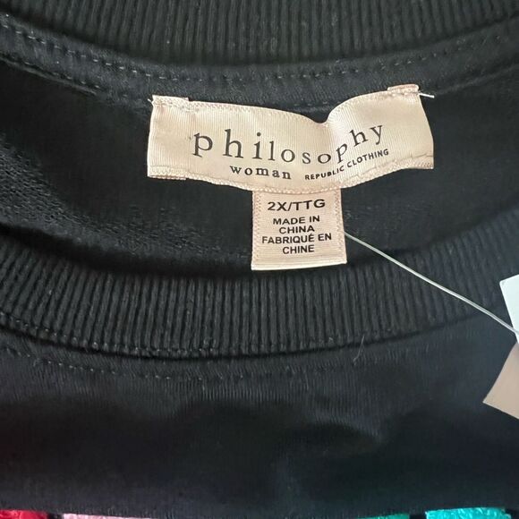 Philosophy Merry & Bright Sweatshirt- Size 2X - Picture 5 of 7